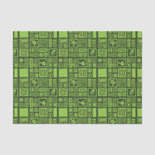 Tiki Pattern Tissue Paper