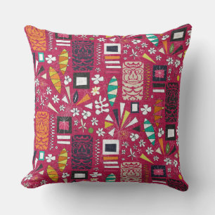 tiki pink cushion