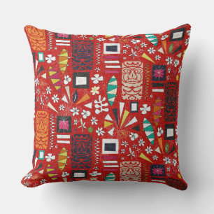 tiki red cushion