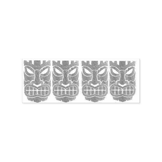 Tiki Sculptures Thunder_Cove Rubber Stamp (Imprint)