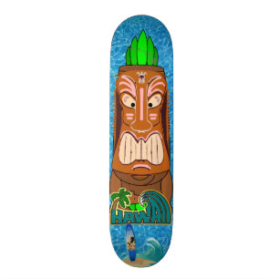Tiki Statue Hawaii Skateboard