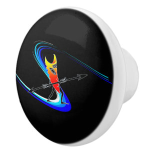 Tiki Surfer Ceramic Knob