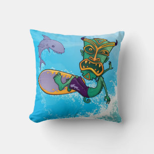 Tiki Surfer Cushion