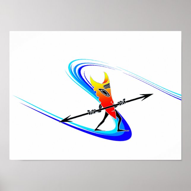 Tiki Surfer Poster (Front)