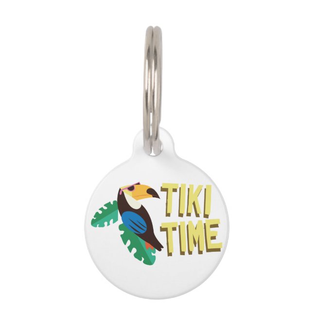 Tiki Time Pet Tag (Front)