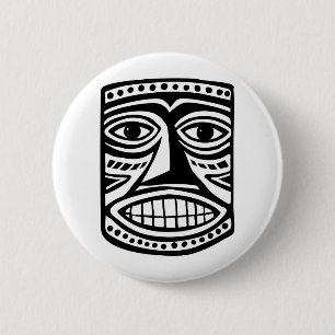 Tiki Toby 6 Cm Round Badge