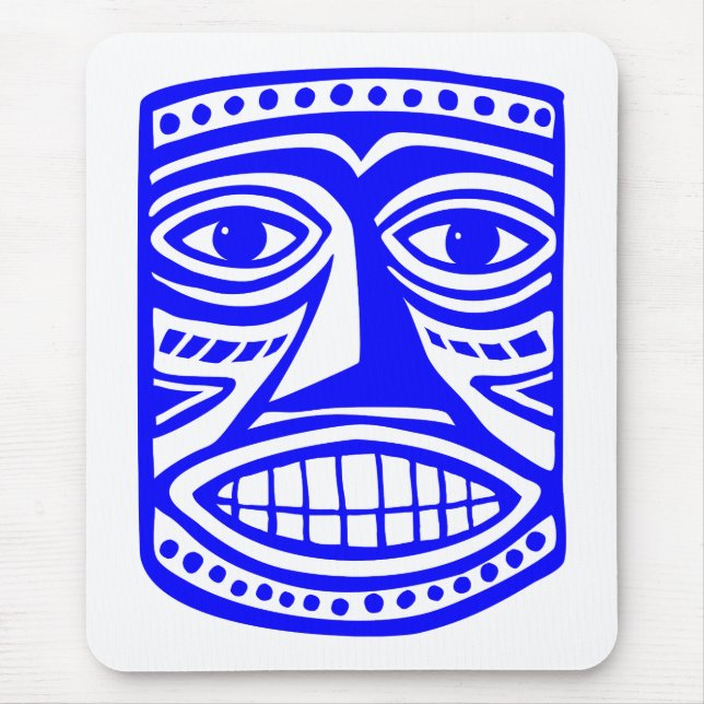 Tiki Toby - Blue Mouse Pad (Front)