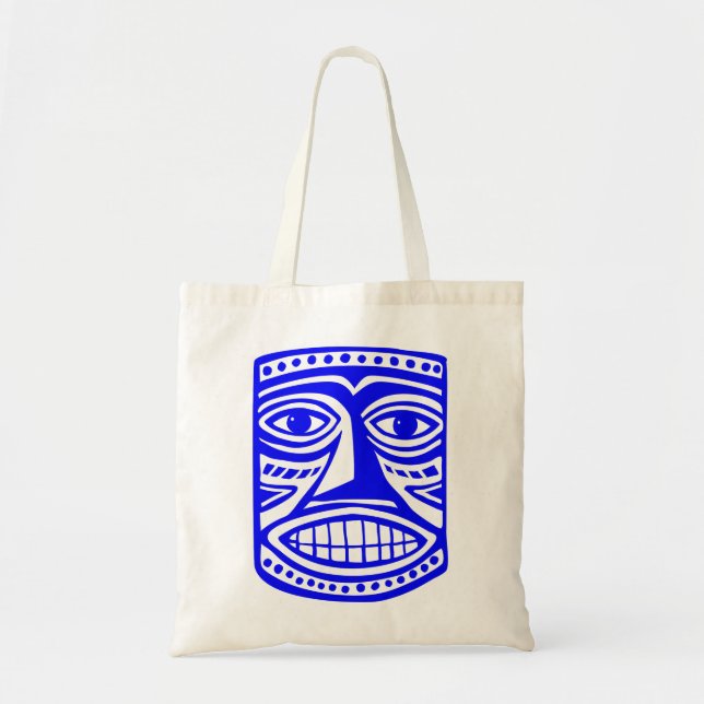 Tiki Toby - Blue Tote Bag (Front)