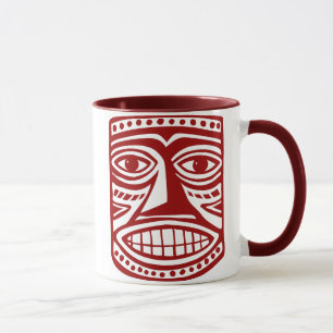 Tiki Toby - Maroon Mug