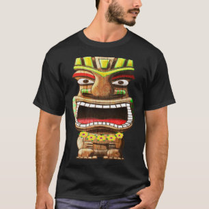 Tiki Totem Polynesian Hawaii Mythology T-Shirt