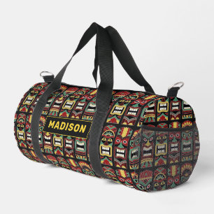 Tiki Totems custom name Duffle Bag