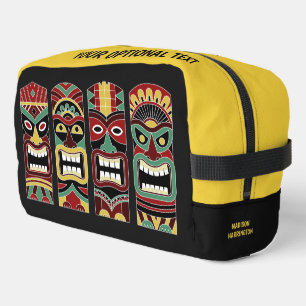 Tiki Totems custom name & text Dopp Kit