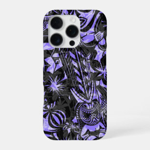 Tiki Trader Hawaiian Lavender Grey iPhone 16 Pro Case