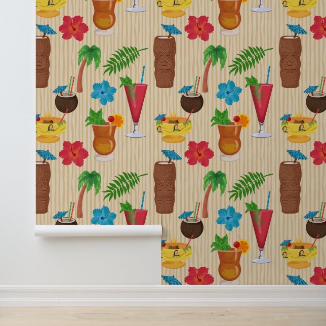 Tiki Tropical Cocktails Wallpaper (Application)