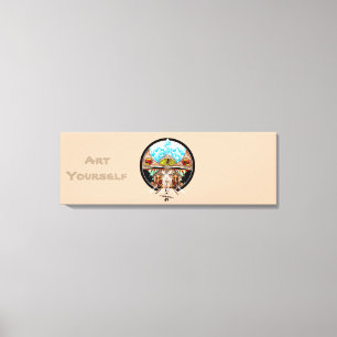 Tiki Village Canvas Print