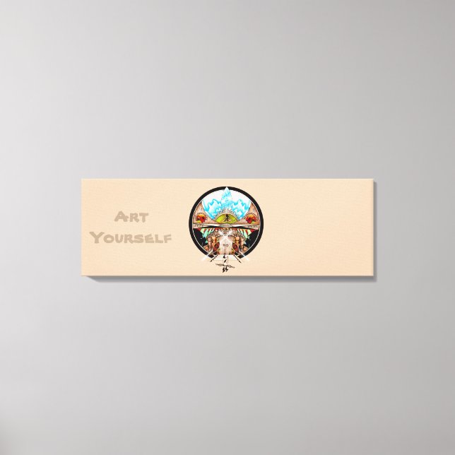 Tiki Village Canvas Print (Front)