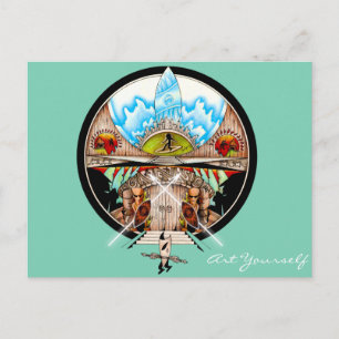 Tiki Village Postcard