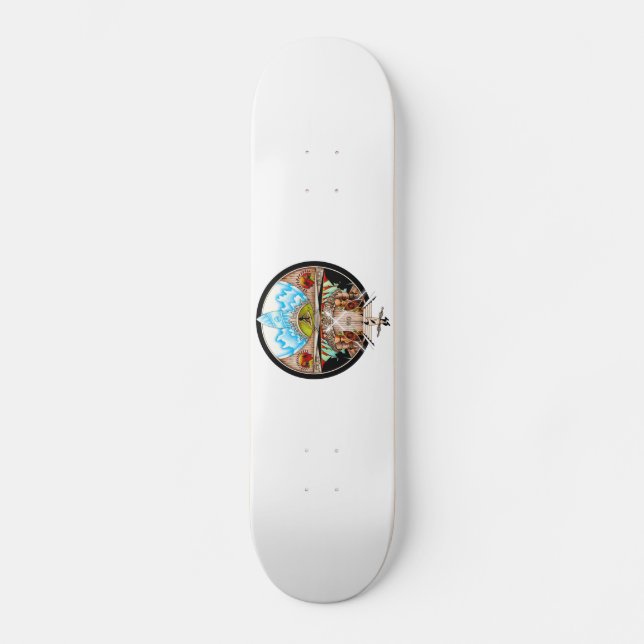 Tiki Village Skateboard (Front)