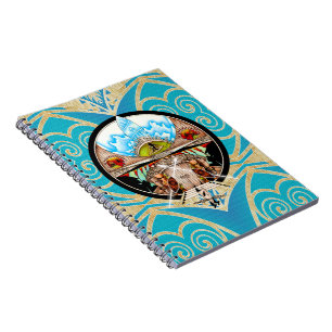 Tiki Village Spiral Notebook