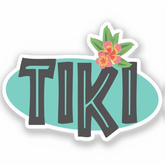 Tiki with Hibiscus Flower (Front)