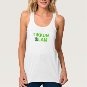 Tikkun Olam Jewish Repair World Eco Mitzvah Singlet