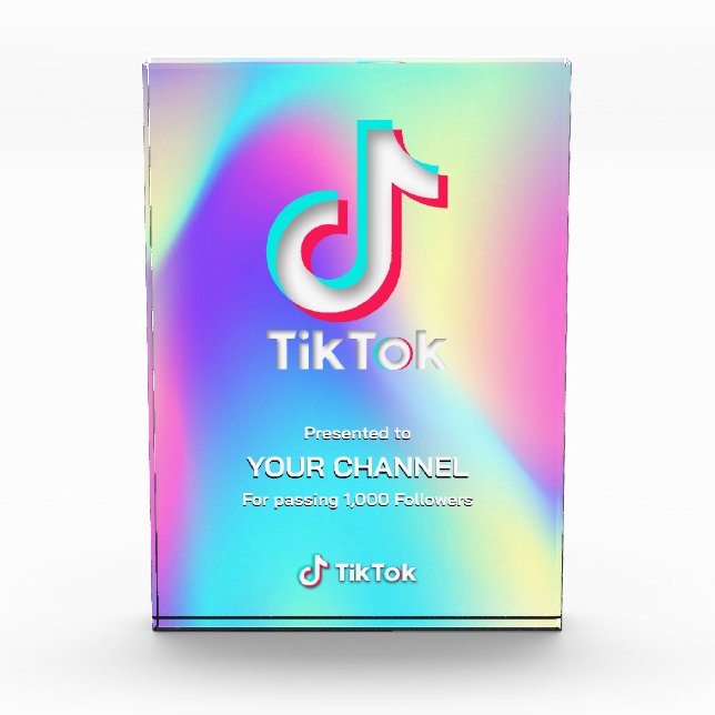 TikTok award custom channel Photo Block (Front)