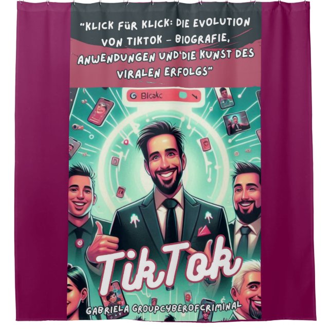 TikTok the book Shower Curtain (Front)