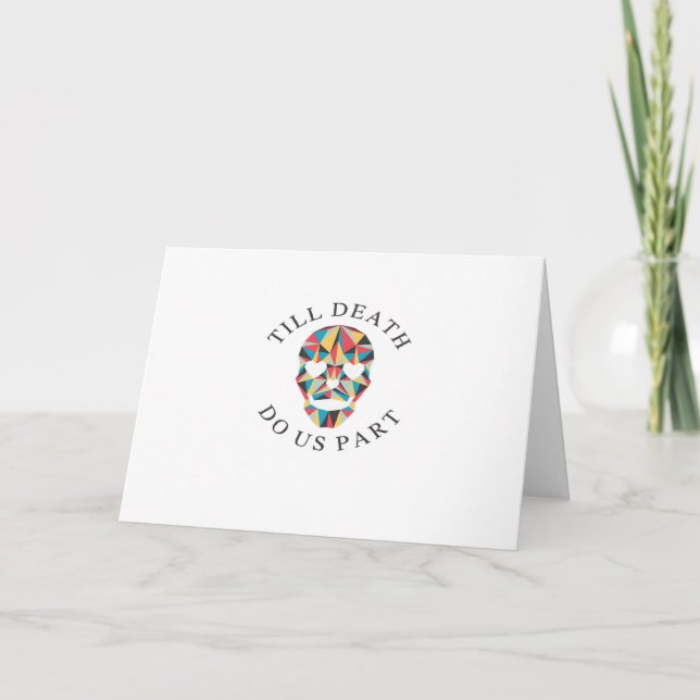 Til Death Do Us Funny & Classic Halloween Card (Front)