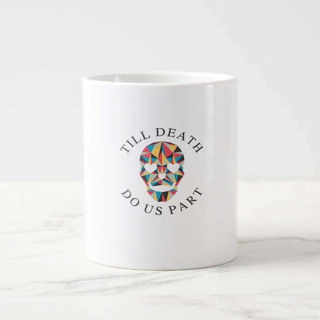 Til Death Do Us Funny & Classic Halloween Large Coffee Mug (Front)