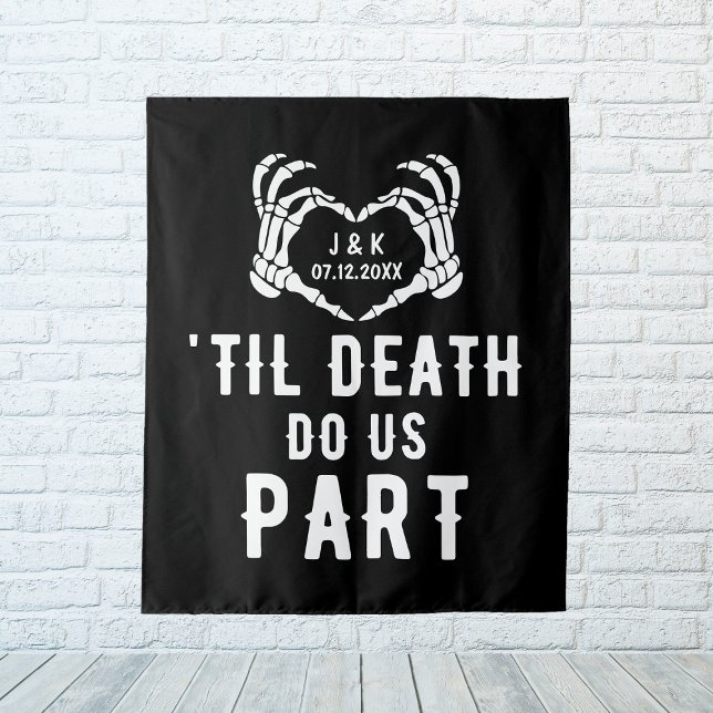 Til Death Do Us Part Backdrop Wedding Party Custom Tapestry (Til Death Do Us Part Wedding Party Custom Backdrop
)