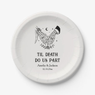 Til Death Do Us Part Bridal Shower Paper Plate
