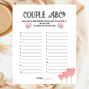 Til Death Do Us Part Couple ABCs Colour