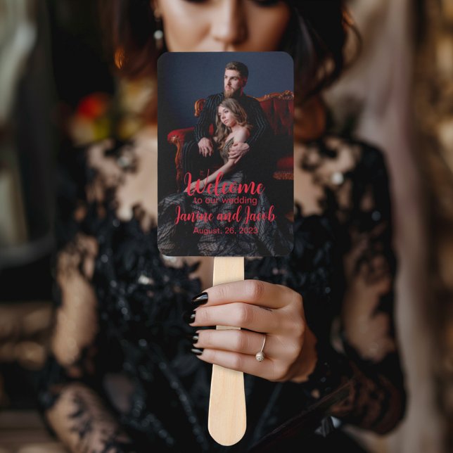 Til Death Do Us Part Dark Goth Moody Welcome Sign Hand Fan (Creator Uploaded)