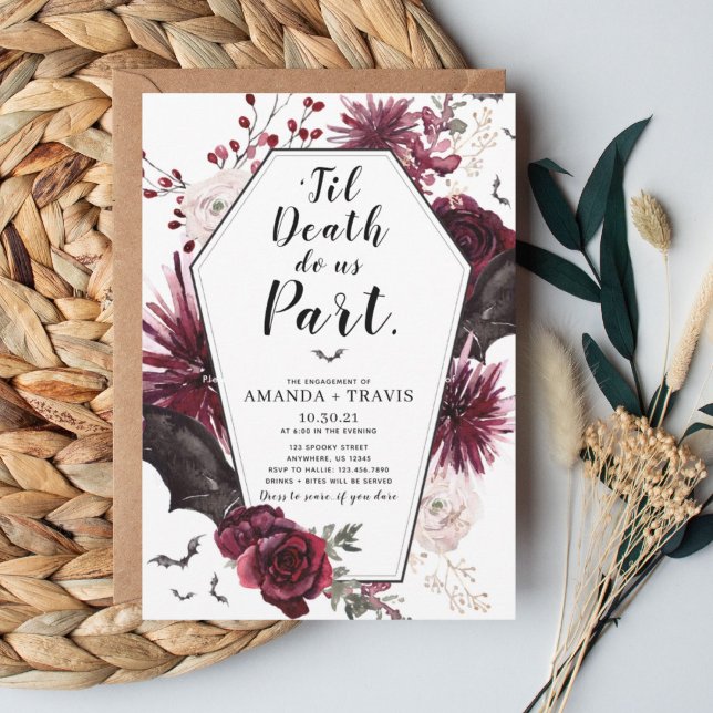 Til Death Do Us Part Engagement Party Coffin  Invitation (Creator Uploaded)