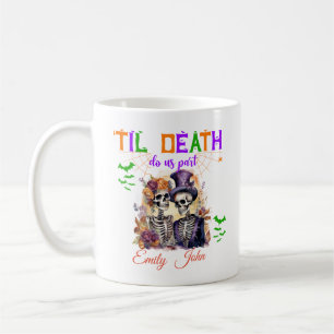 Til Death Do Us Part Eternal Love Halloween Skull Coffee Mug
