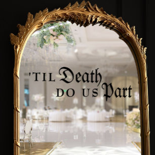 Til Death Do Us Part Gothic Black Wedding