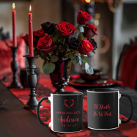 Til Death Do Us Part Gothic Moody Black and Red