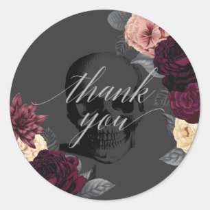 Til Death Do Us Part Gothic Wedding Favour Sticker