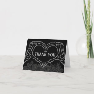 Til Death Do Us Part Gothic Wedding Thank You Card
