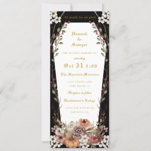 'Til Death Do Us Part Halloween Wedding Coffin Invitation