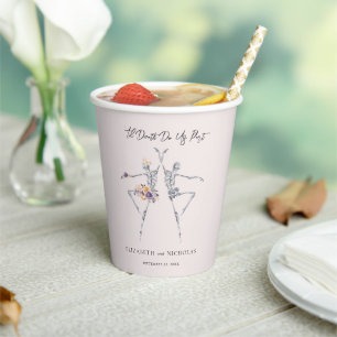 'Til Death Do Us Part Halloween Wedding Paper Cups