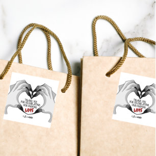 Til Death Do Us Part   Party Favour Sticker   Colo
