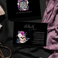 'Til Death Do Us Part Purple & Black Details