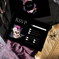 'Til Death Do Us Part Purple & Black RSVP