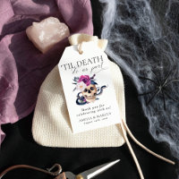 'Til Death Do Us Part Purple & Black Wedding Invit