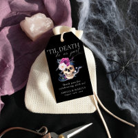 'Til Death Do Us Part Purple & Black Wedding Invit