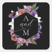 'Til Death Do Us Part Purple & Black Wedding