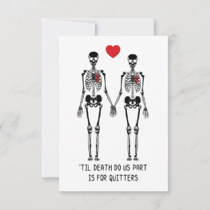 Til death do us part thank you card
