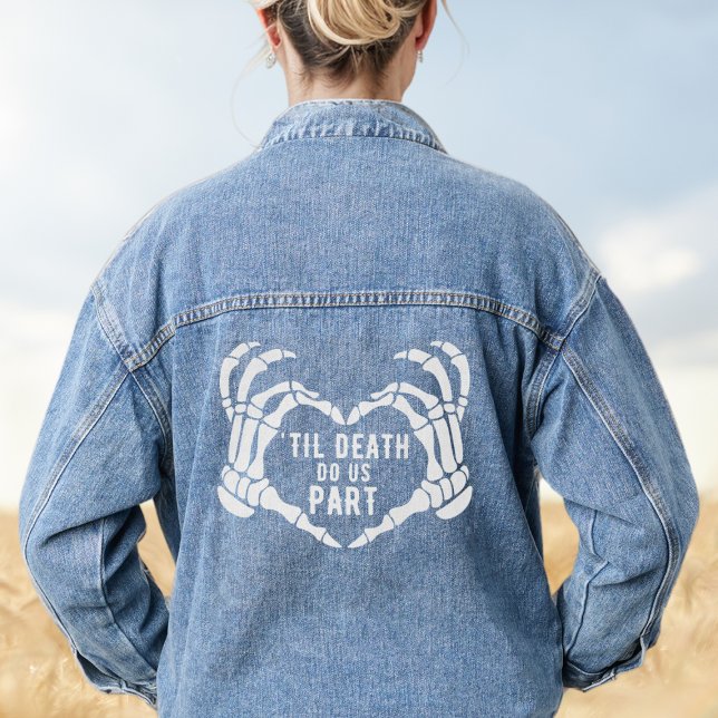Til Death Do Us Part Wedding Bride Denim Jacket (Til Death Do Us Part Wedding Bride Denim Jacket
)