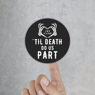 Til Death Do Us Part Wedding Supplies Custom Classic Round Sticker